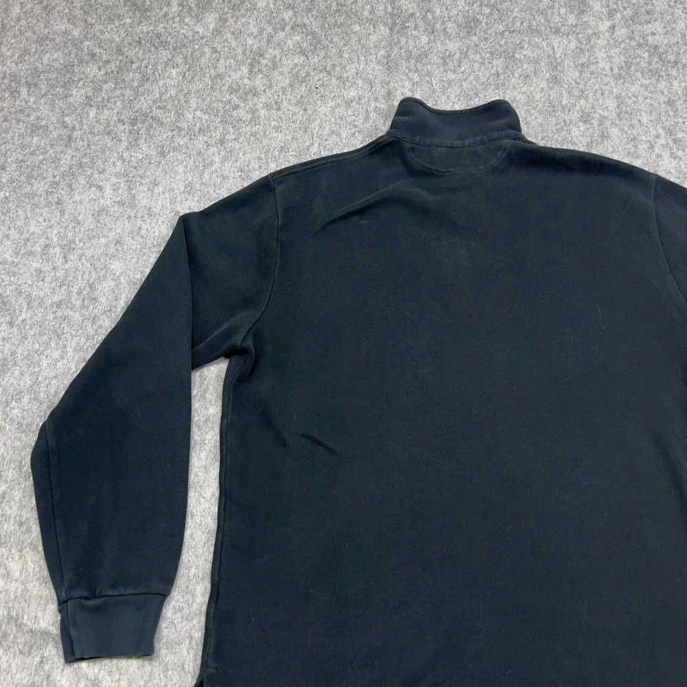 Polo Ralph Lauren Sweater Mens XL Blue Navy Quarter Button Preppy Pullover Pony